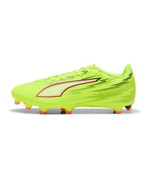 Puma Ultra 6 Play FG/AG, Scarpe da Calcio Unisex Adulto, Yellow Alert Black Glowing Red