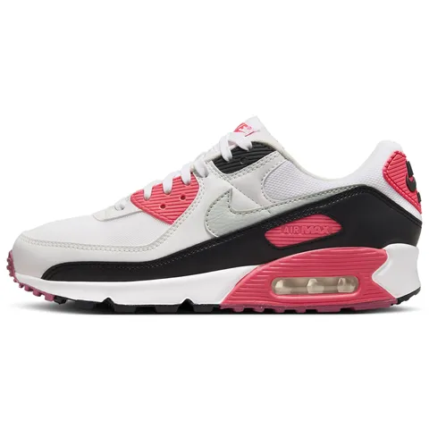Nike DH8010-105 Air Max 90 Donna, White/Light Silver-Aster Pink-Black EU 39