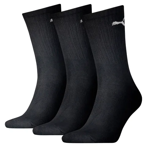 PUMA Crew, Calzini Unisex - Adulto, Nero 731, 39-42 (Pacco da 3)