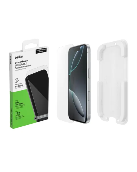 Belkin ScreenForce UltraGlass 2 Pellicola iPhone 17 Pro Max, Pellicola Protettiva
