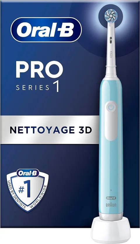 Oral-B Pro Series 1 Spazzolino da denti Elettrico, Blu, 1 Spazzolino da Pulizia 3D