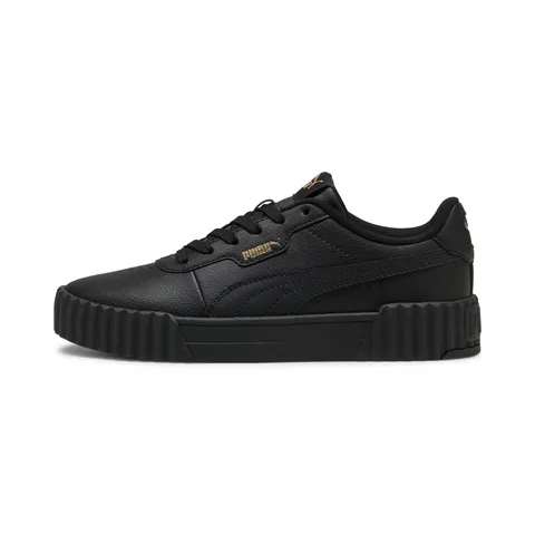 Puma Carina 3.0 - Scarpe da Ginnastica Femmina, Puma Black-Puma Gold