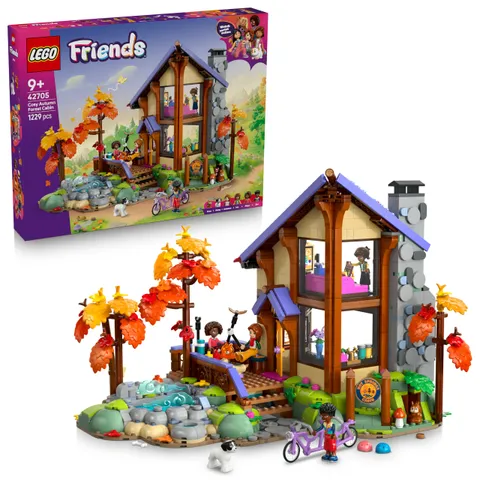 LEGO Friends Baita nella Foresta Autunnale - Miniatura da Costruire di Casa Giocattolo