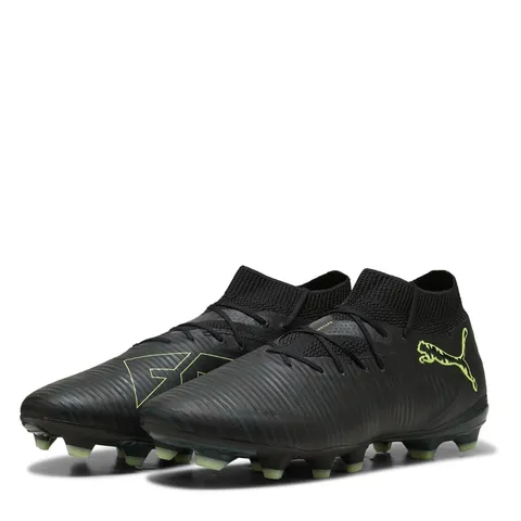 Puma Future 8 PRO Fg/AG Jr - Scarpe da Calcio Unisex per Bambini, Puma Nero Fizzy Verde