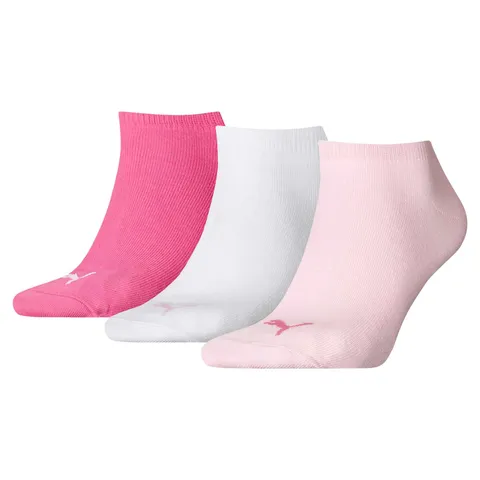 PUMA Sneaker, Calzini Unisex - Adulto, Rosa 100, 35-38 (Pacco da 3)