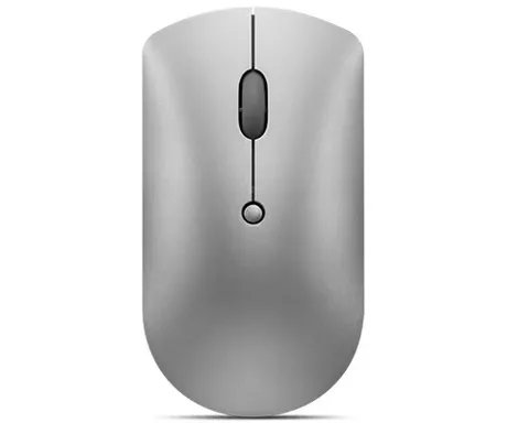 Lenovo 600 Mouse Bluetooth Silenzioso, Wireless, Compatto per Laptop e PC, Design Ergonomico, Grey