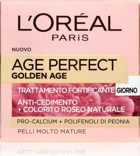 L'Oréal Paris Crema Viso Giorno Age Perfect Golden Age, Trattamento Fortificante, Adatto