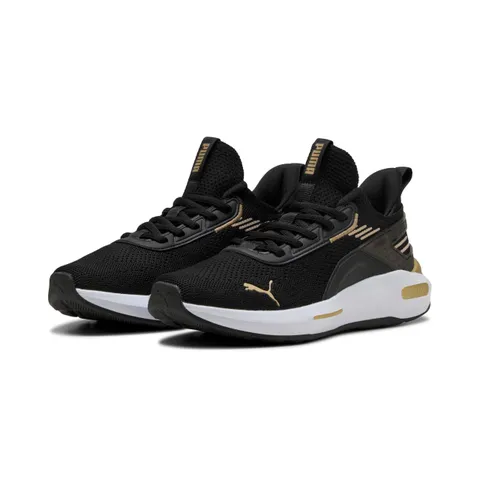 Puma Unisex Softride Enzo 5 Hype Scarpa da Corsa su Strada, Puma Black Puma Gold, 38 EU