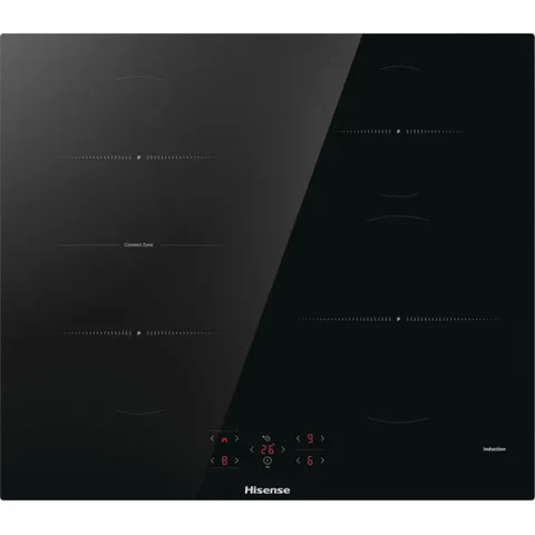 Hisense HI621FM Piano Cottura a Induzione 60 cm, 4 Zone con Connect Zone, Power Boost