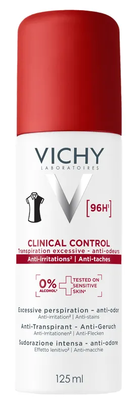 Vichy Deodorante Clinical Control 96H - Aerosol Anti-Traspirante, Anti Sudorazione