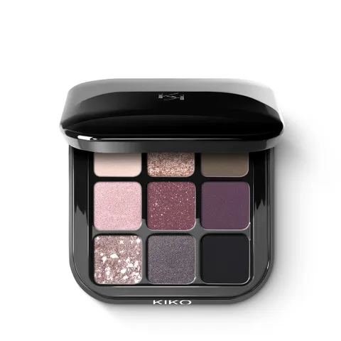 KIKO Milano Glamour Multi Finish Eyeshadow Palette 04 | Palette Con 9 Ombretti Dai