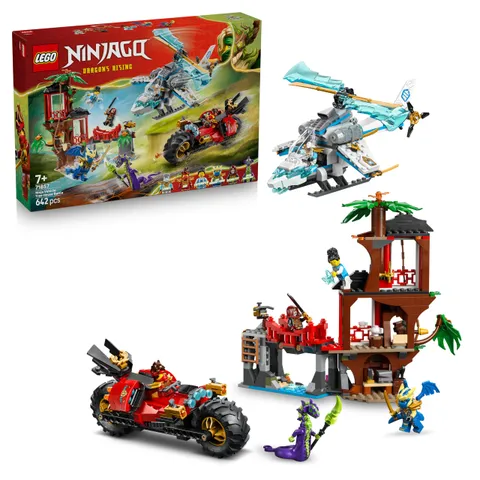 LEGO Ninjago Battaglia alla Casa sull’Albero con Veicolo Ninja - Giocattolo d'Azione con