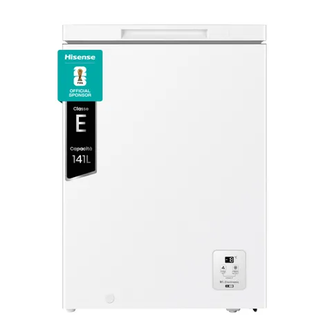Hisense FT145N1AWE Nuovo Congelatore a pozzo 141 litri, Super Silenzioso 40 db, classe E