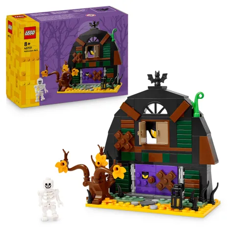 LEGO Granaio di Halloween - Giocattolo da Esposizione con una Minifigure di Scheletro e