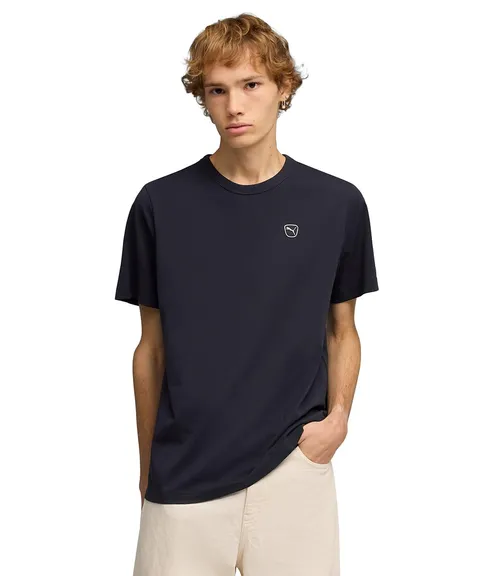 PUMA T-Shirt da Uomo Essentials Elevated L, New Navy Blue