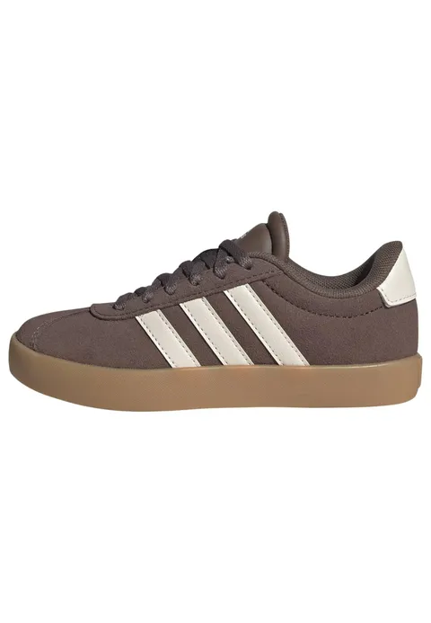 adidas Unisex - Bambini e Ragazzi VL Court 3.0 Kids Shoes, Earth Strata/Chalk White/Gum