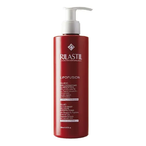 Rilastil Lipofusion Fluido, Texture Gel Leggera, Trattamento Cellulite Nutriente e