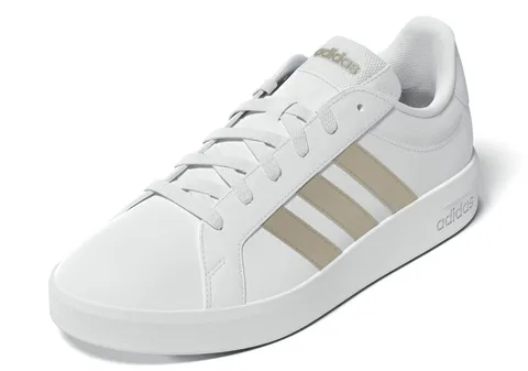 adidas Donna Grand Court Base 3.0 Shoes, Ftwr White/Cyber Met./Ftwr White, 40 2/3 EU