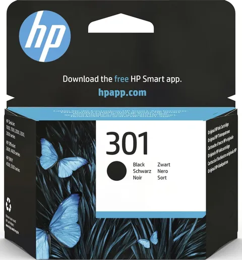 HP 301 Cartuccia Originale Nero (170 pagine)