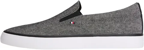 Tommy Hilfiger Uomo Sneakers Vulcanizzate Harlem Slip On Senza Lacci, Nero (Black), 42