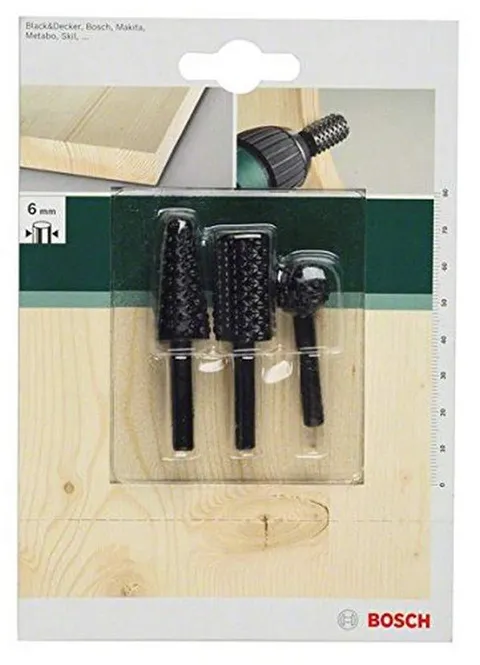 Bosch Set 3 Frese Per Legno E Metalli Non Ferrosi