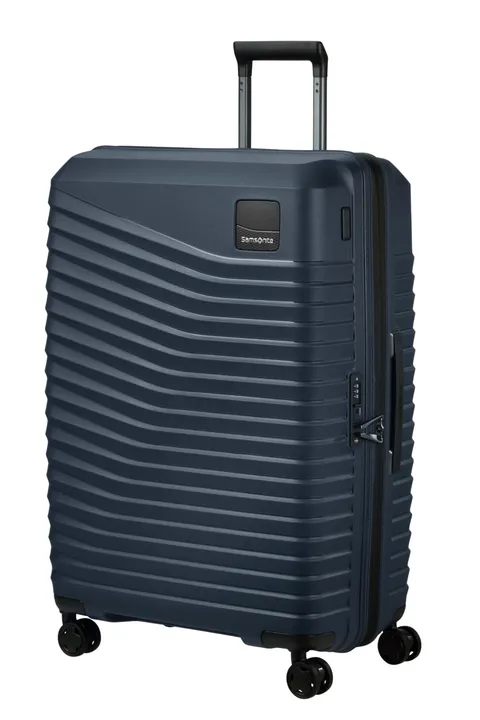Samsonite Intuo - Spinner L, valigia espandibile, 75 cm, 105/115 L, blu (Blue Nights)