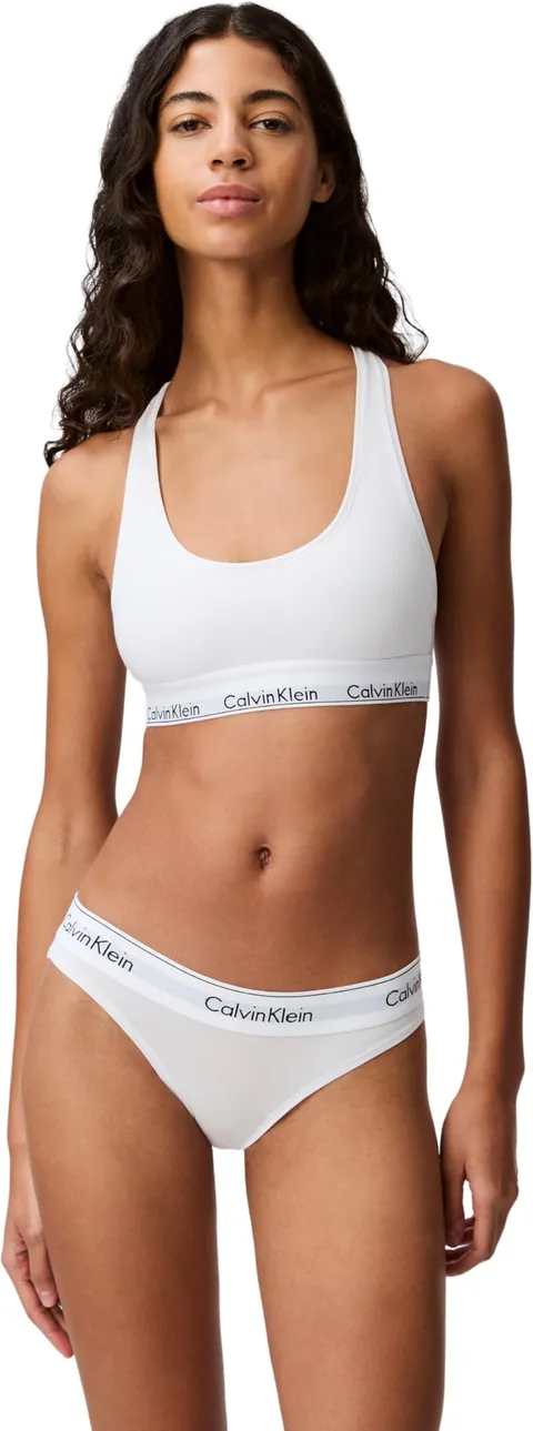 Calvin Klein Donna Slip Taglio Bikini Intimo, Bianco (White), XL