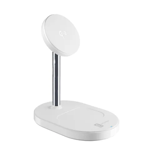 Cellularline MAG DUO Stazione di Ricarica Wireless 2in1 con Qi2, 15W per Smartphone e