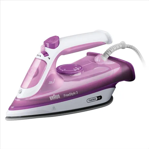 Braun FreeStyle3 FI3124PU Ferro da Stiro con 5 Anni di Assistenza, Modalita' Ecomode
