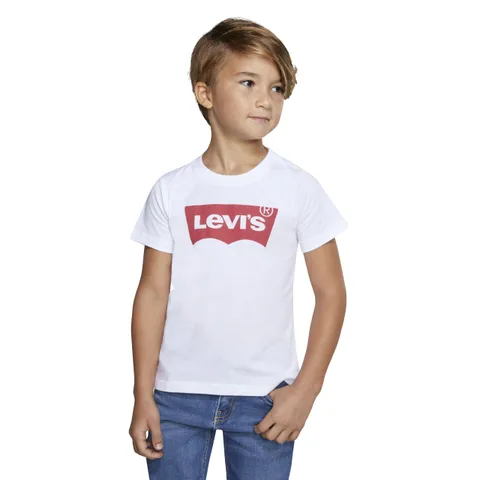 Levi's Bambini e ragazzi Lvb Batwing Tee T-shirt, Bianco (White), 8 anni