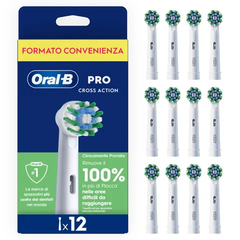 Oral-B Pro Cross Action Testine Ricambio (12 pz)