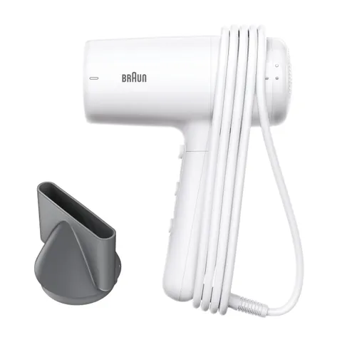 Asciugacapelli Braun HD2.1, leggero, con concentratore, motore da 2100W, 3 temperature e