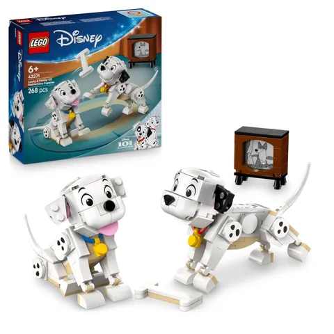 LEGO ǀ Disney Pongo e Peggy - La Carica dei Cento e Uno - Animali Giocattolo per il Gioco