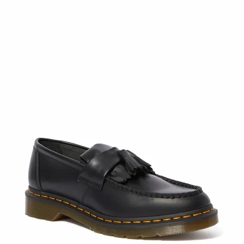 Dr. Martens Tassel Loafer, Mocassino Unisex-Adulto, Black Smooth, 45 EU