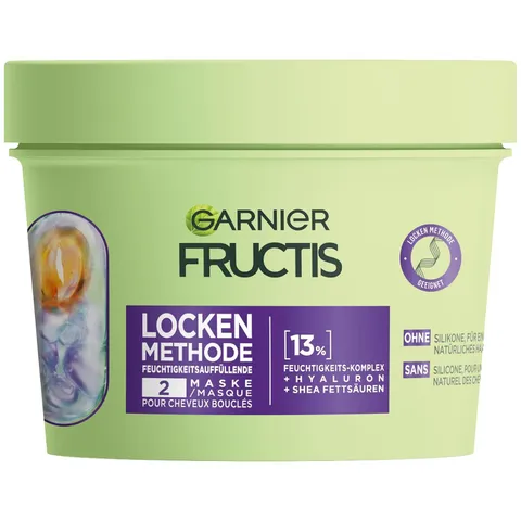 Garnier Maschera idratante per capelli per tutti i tipi di ricci,ripara e