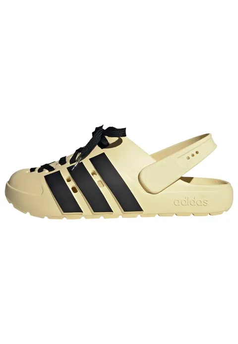 adidas Unisex - Adulto Adilette 2.0 CLOG, warm vanilla/core black/gold met., 38 EU