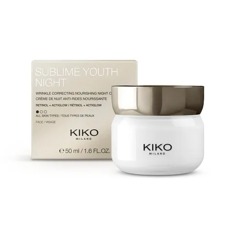 KIKO Milano Sublime Youth Night | Crema Notte Anti Rughe Nutriente Con Retinolo