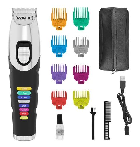Wahl Colour Trim - Tagliabarba innovativi pettini di Guida codificati a Colori, 240