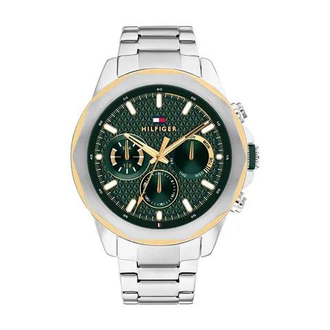 Tommy Hilfiger Orologio Analogico Multifunzione al Quarzo da Uomo con Cinturino in