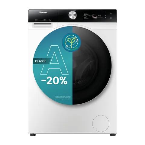 Hisense WF7S1247BW Lavatrice a Carica Frontale 12 Kg, Classe A-20%, 1400 rpm, 20