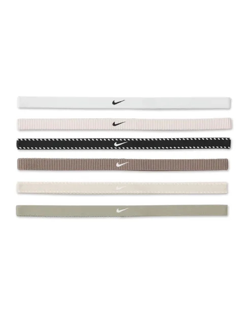 Nike Flex Classic 6PK Fascia per capelli da donna White/Light Army/Black One Size