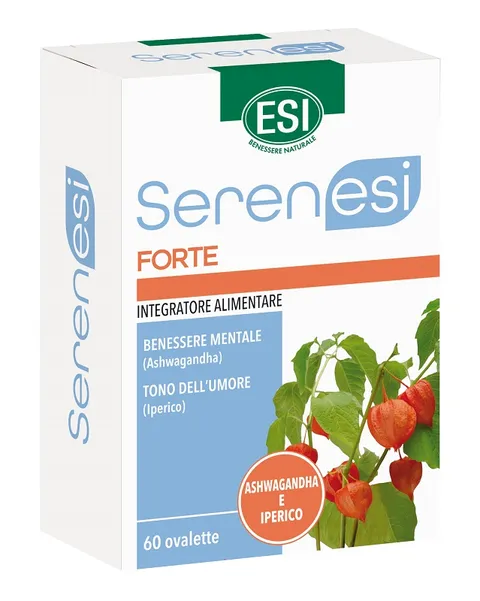 ESI - Serenesi Forte, Integratore Alimentare a Base di Ashwaganda e Iperico, Favorisce il