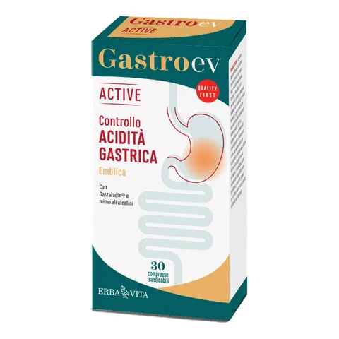 ERBA VITA Gastro Ev Active integratore alimentare utile per il controllo dell’acidità