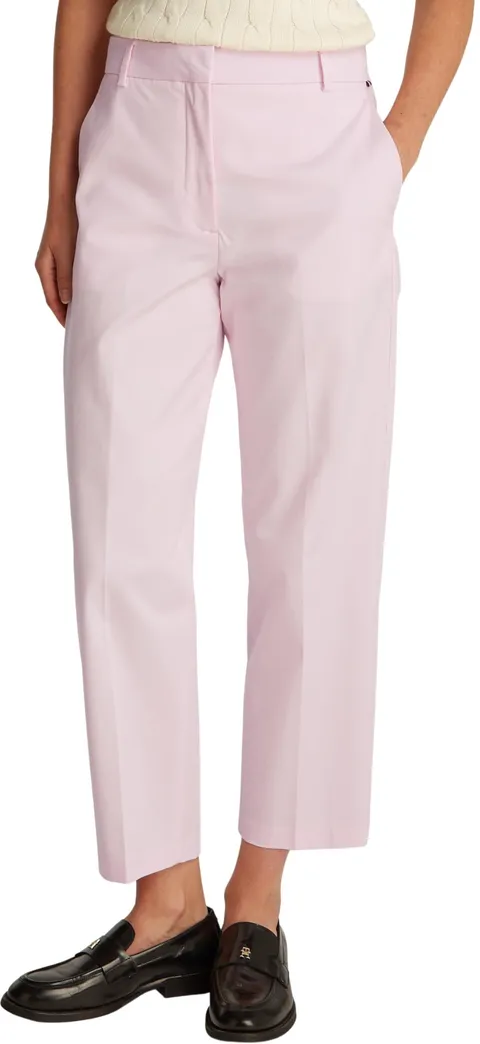 Tommy Hilfiger Pantaloni Donna Chino Slim Fit, Rosa (Light Pink), 38