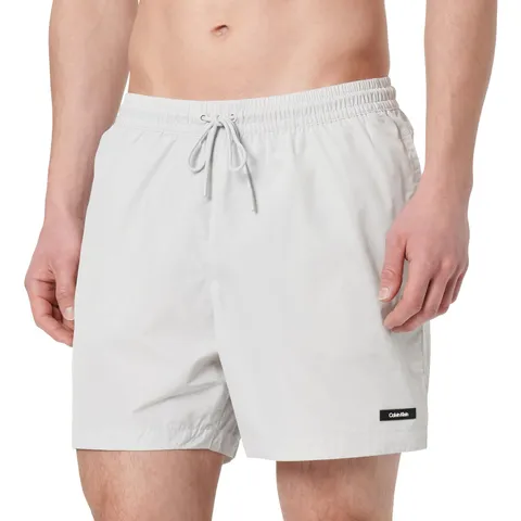 Calvin Klein Uomo Pantaloncino da Bagno Medium Drawstring Asciugatura Rapida, Beige (Light Cast), 2XL