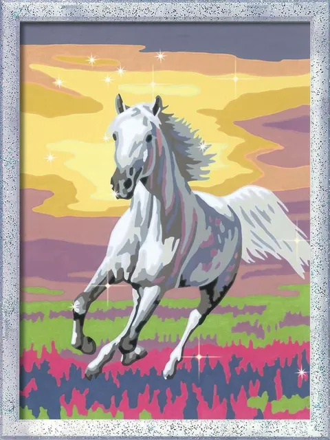 Ravensburger CreArt 23768 - Galoping Mold - Dipinto di Number Horses dai 9 anni in su