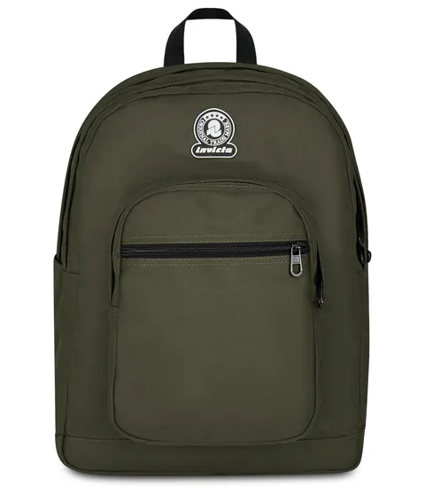 Invicta Zaino DIAL Solid, Grigio, Tasca porta pc, Per ragazzi e ragazze, Adulti, Scuola e