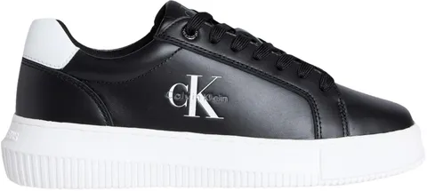 Calvin Klein Donna Sneakers con Suola Preformata Chunky Mono in Pelle, Nero (Black/Bright