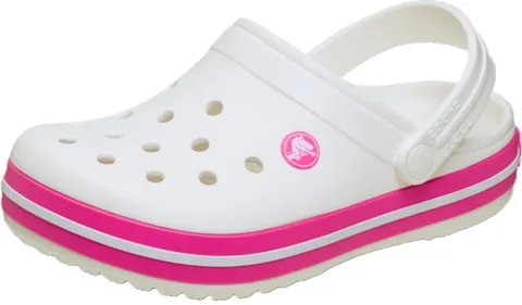 Crocs Crocband Clog T, Zoccoli Unisex - Bambini e Ragazzi, White Pink Crush, 27/28 EU