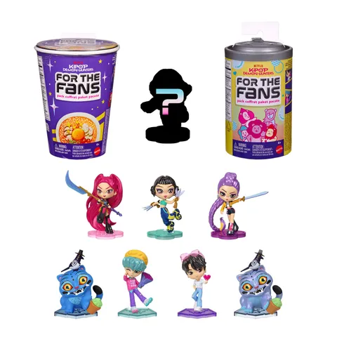 Mattel KPop Demon Hunters - Personaggio "Per i Fan", action figure da 9 cm a sorpresa da